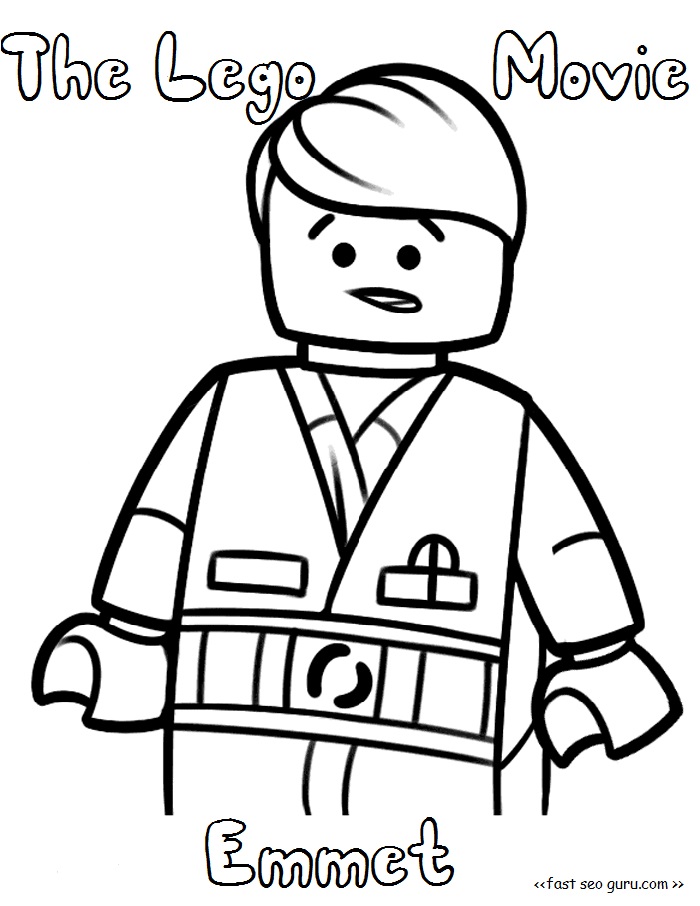 The Lego Movie Emmet Coloring Pages